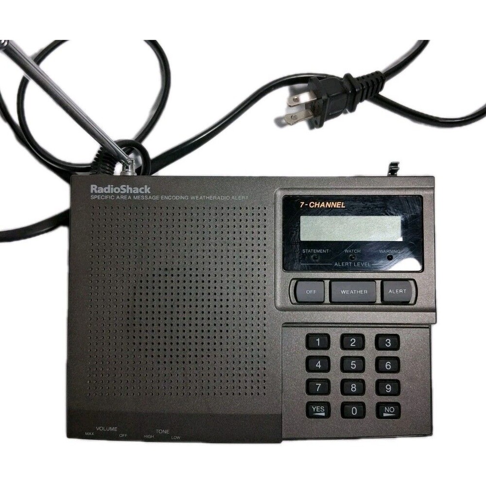 Radio Shack 12-250 7-Channel NOAA Weather Alert Radio - TESTED WORKS